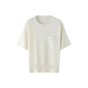 H YXIANG Knitwear Women's Cream White