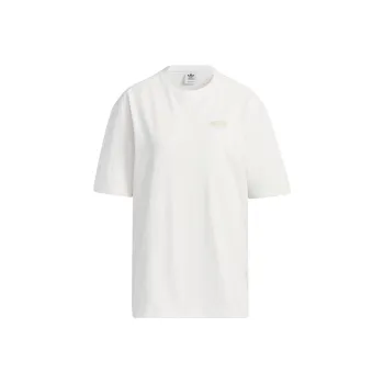 Adidas Originals Drop Shoulder Sleeve T Shirt Women's White