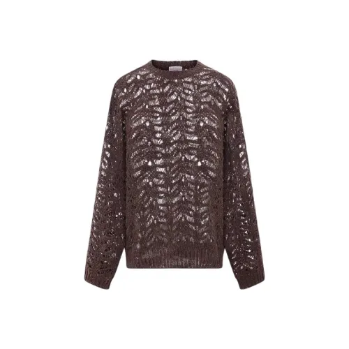Brunello Cucinelli Sequin Embellished Crewneck Jumper