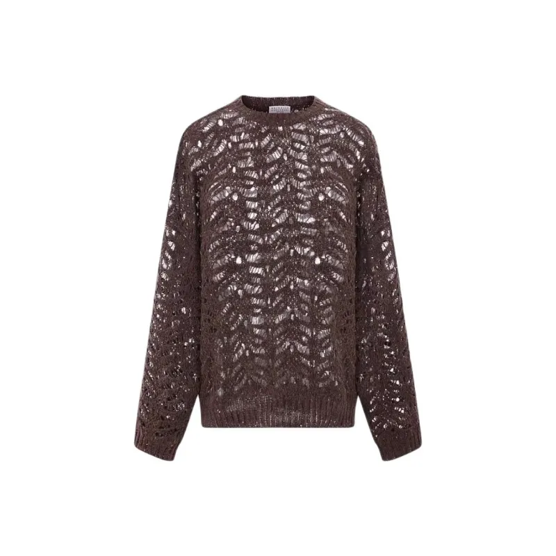 Brunello Cucinelli Sequin Embellished Crewneck Jumper-0