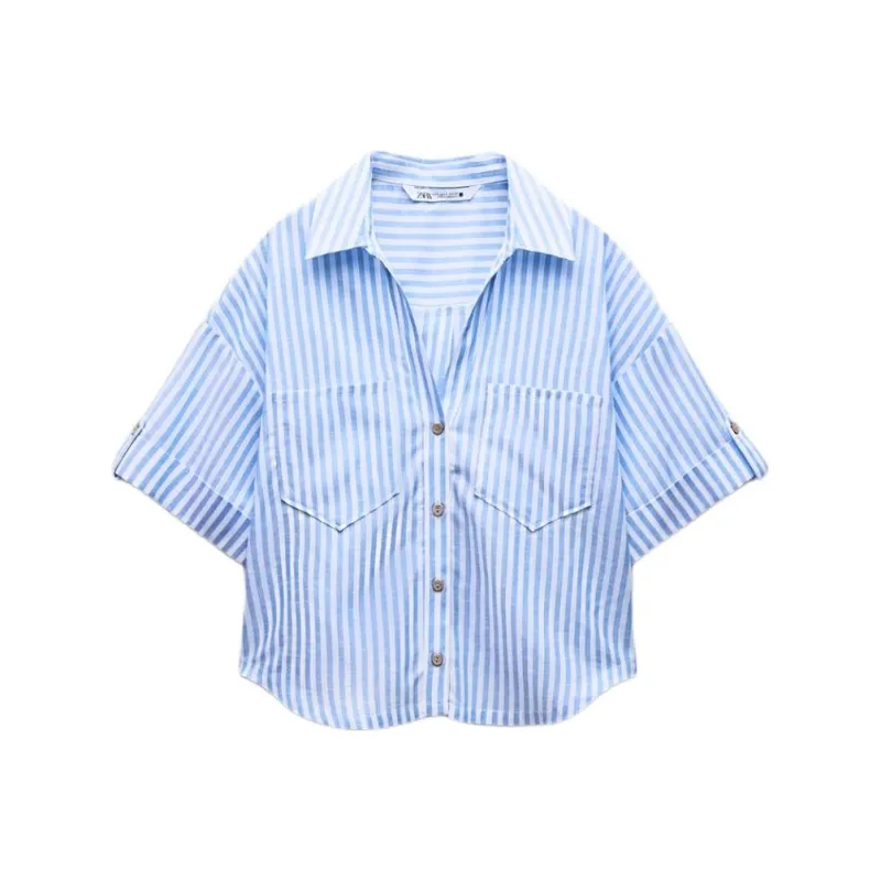 ZARA Shirts Women's Blue-0
