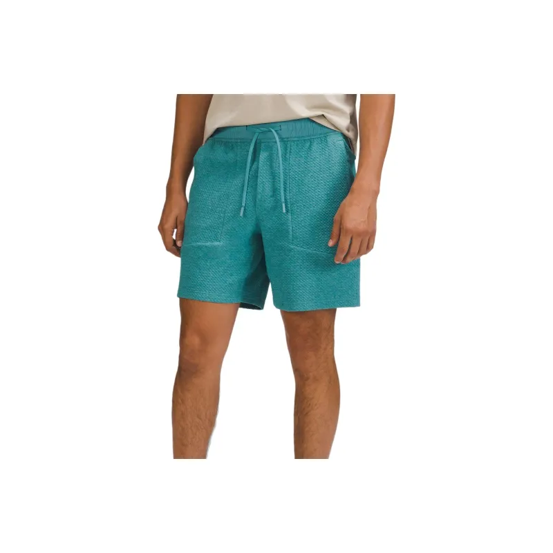 Lululemon At Ease Casual Shorts Men's Multicolor Emblem/Black-0