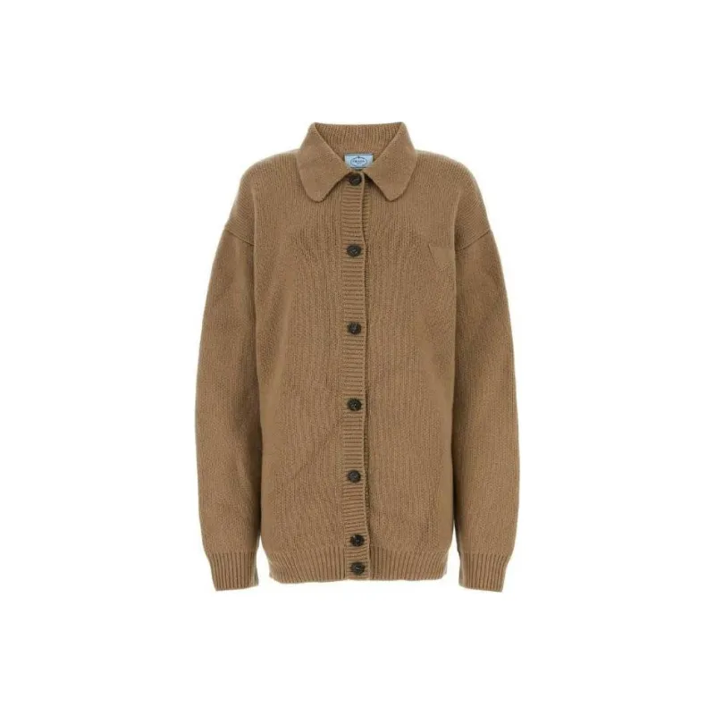 PRADA Prad Buttoned Knitted Cardigan-0