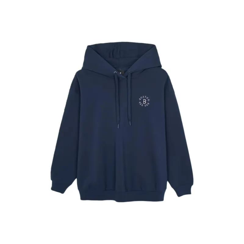 MLB Basic Boston Red Sox Mega Overfit Boston Red So Sweatshirt Women's Navy Blue-0