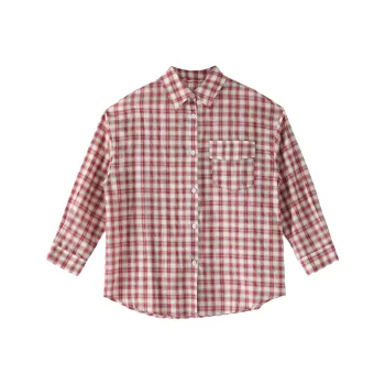 ONE PASS STUDIO Shirt Women's Red Plaid
