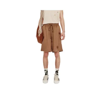 SONG FOR THE MUTE Daisy Chain Textured Drawstring Shorts