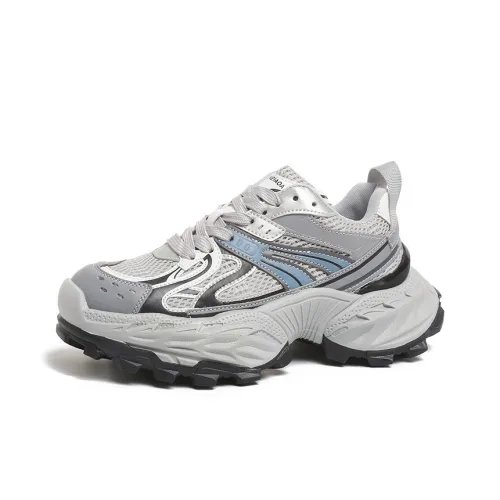 The Mystery Of Glamour Cushioning And Breathable Low Top Chunky Sneakers Women's