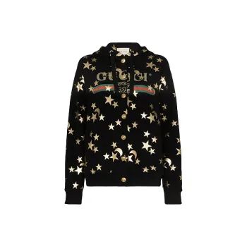 GUCCI Sweatshirt Coat Women's Black