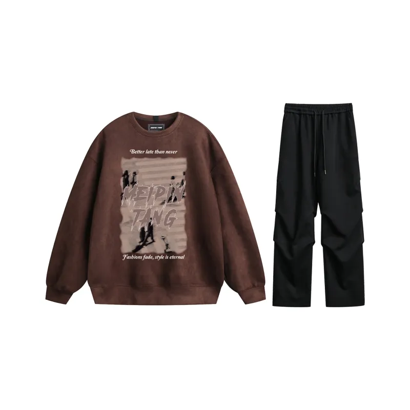 MEIPIN TANG Sweatshirt Set Unisex-28