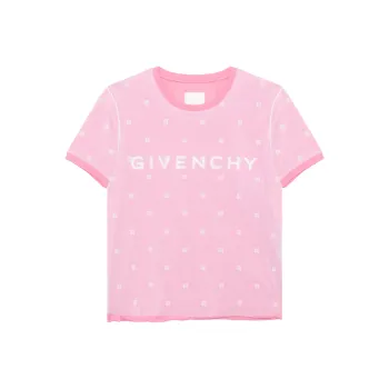 Givenchy Logo print Mesh overlay Dress