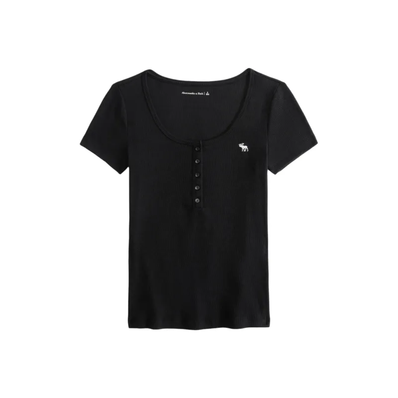 Abercrombie＆Fitch Regular T Shirt Women's Black-0