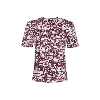 Elisabetta Franchi Small Lettering Jersey T Shirt