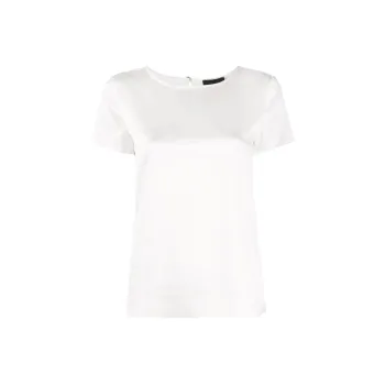 EMPORIO ARMANI Crewenck Lightweight Satin T-Shirt