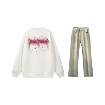 SUNSETMONENT Sweatshirt Set Unisex