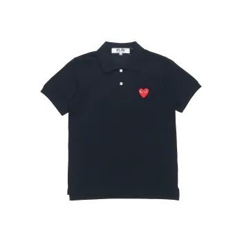 CDG Play Polo Shirt Women's Navy Blue