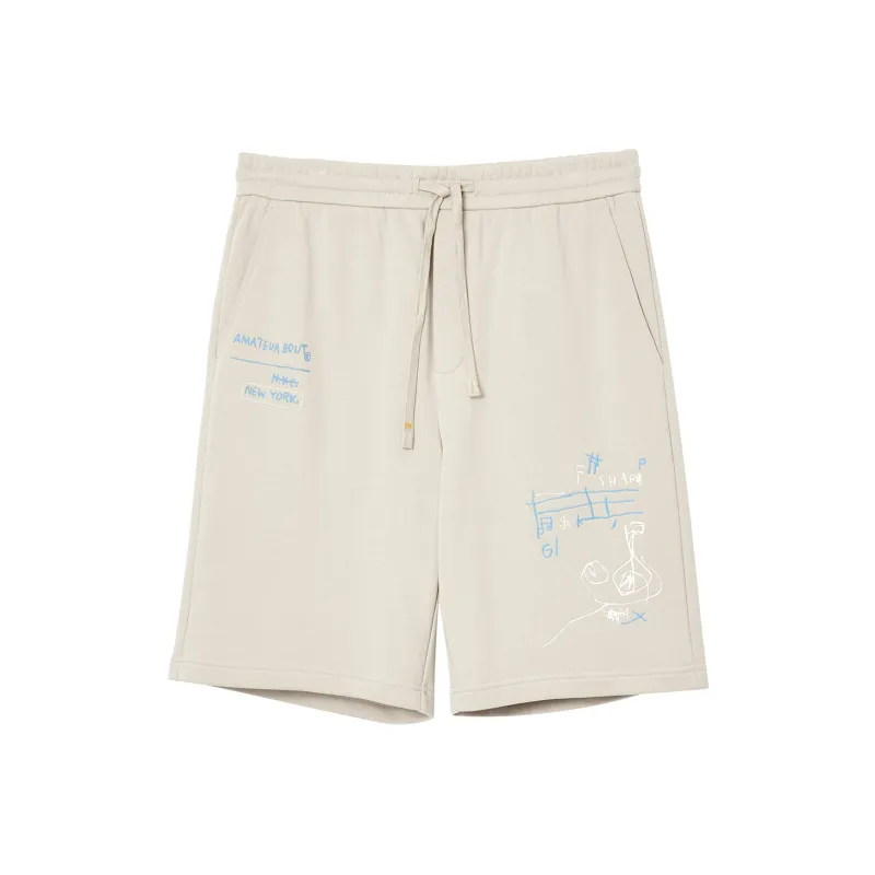 JACK JONES· x BSQ JACK JONES/Jack Jones X Basquiat Casual Shorts Men's-1