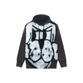 Givenchy X Chito Oversized Hoodie With Tag Effect Dog Print 'Black'