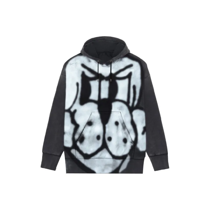Givenchy X Chito Oversized Hoodie With Tag Effect Dog Print 'Black'-0