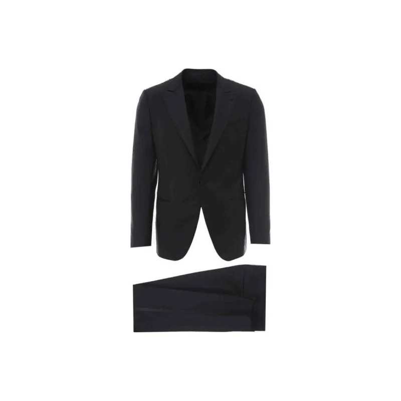 CARUSO Business Suits Men's Black-0