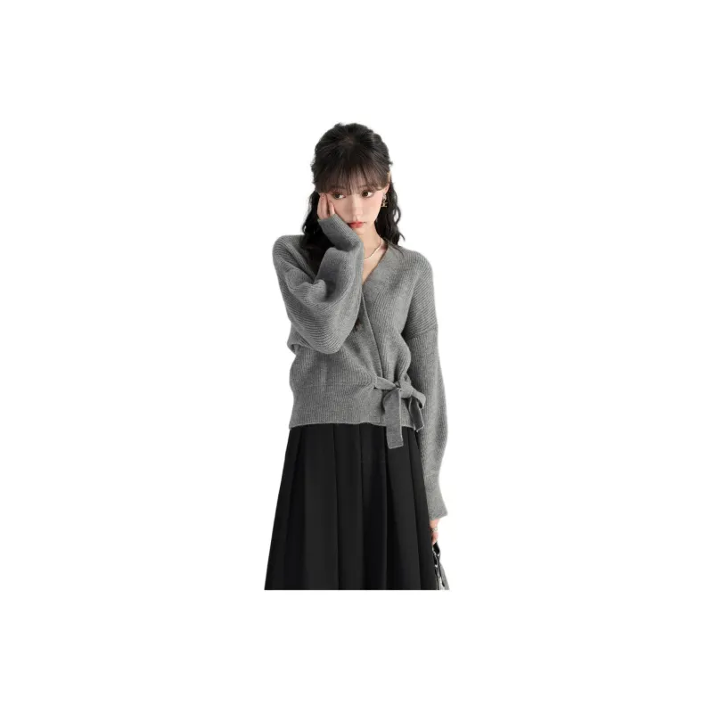 Alxnan Sweaters Women's Gray-0