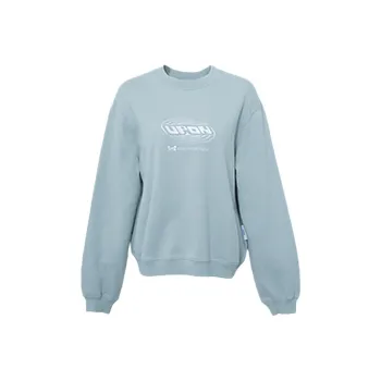 UPON PRO Crew Neck Loose Fit Sweatshirt Women's Gray Blue