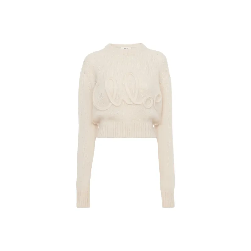 Chloé Logo embellished Sweater-0