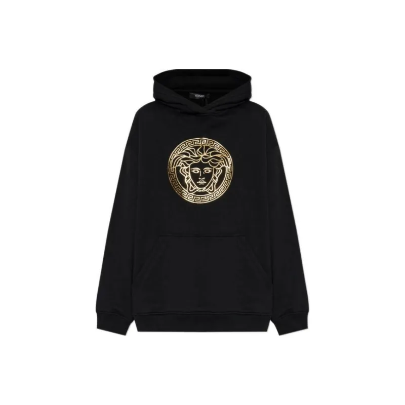 VERSACE Medusa Printed Long Sleeved Hoodie-0