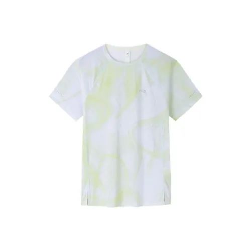 Anta Running Collection T Shirt Women's Lime Green/Full Ground Print