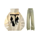 Apricot Sweatshirt+Yellow Mud Jeans