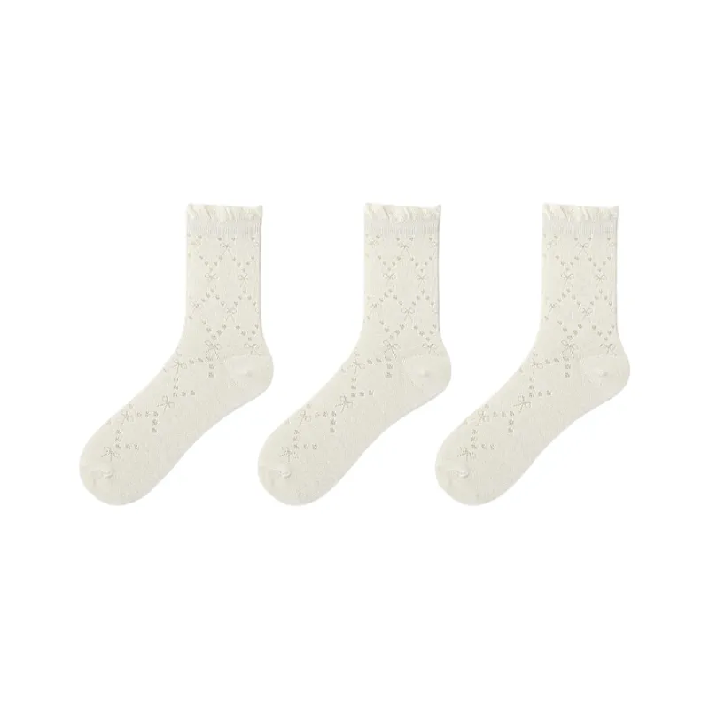 H YXIANG Mid Calf Socks Women's Combo Set-16