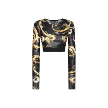 VERSACE JEANS COUTURE Barocco Cropped Top