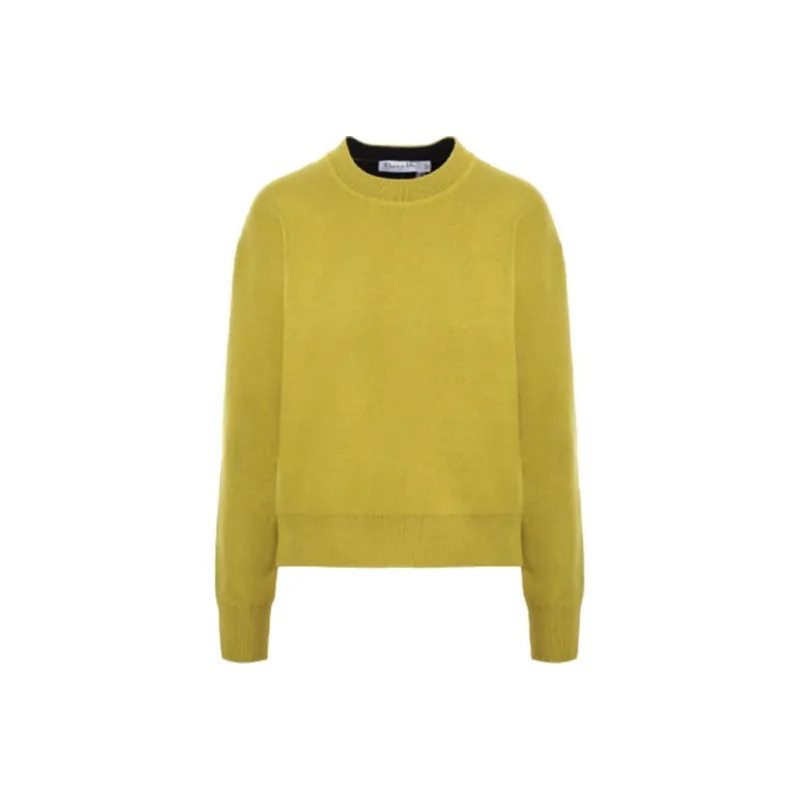 DIOR FW21 Cashmere Sweater Women's Yellow-0
