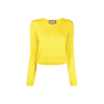 GUCCI Cashmere Sweaters Women's Yellow