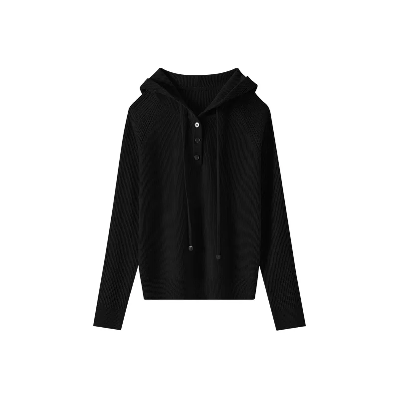 H YXIANG Sweater Women's Black/Camel/Blue-0
