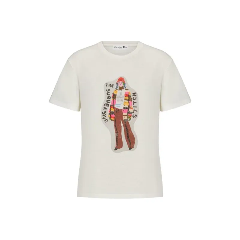 DIOR T-Shirts Women's Beige-0