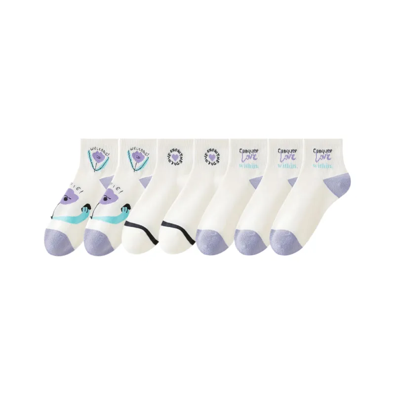 Cotton Gene Mid-Calf Socks Women's 5 Pack-38