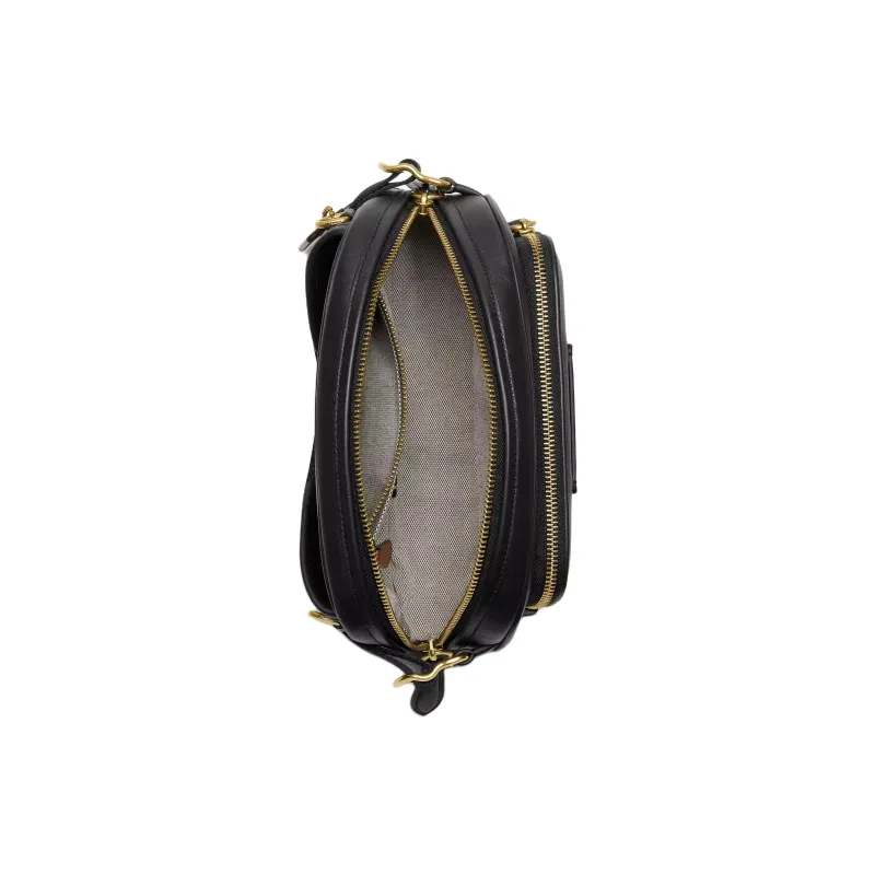 COACH Champion Collaboration Leather Fanny Pack Medium Size Women's Black-2