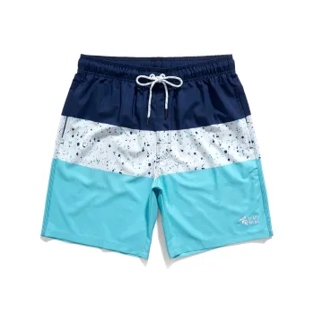GAILANG Casual Shorts Men's Blue White Teal