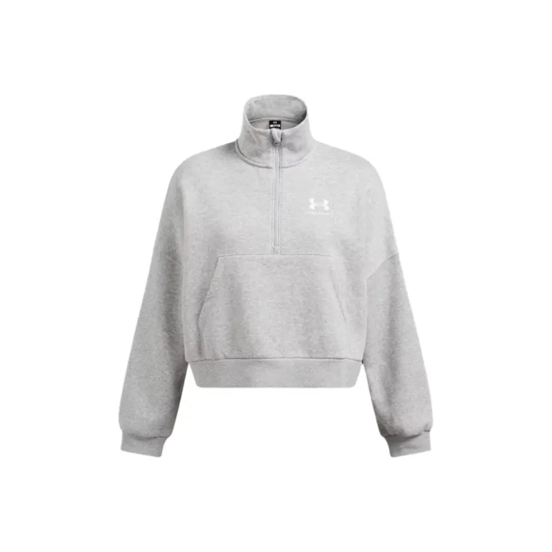 Under Armour Icon Fleece Oversized Sweatshirt Women's Light Gray-0