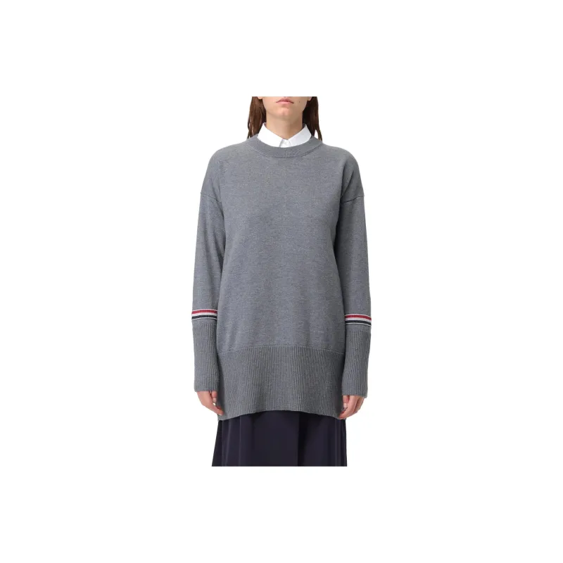 THOM BROWNE Rwb Striped Crewneck Jumper-0