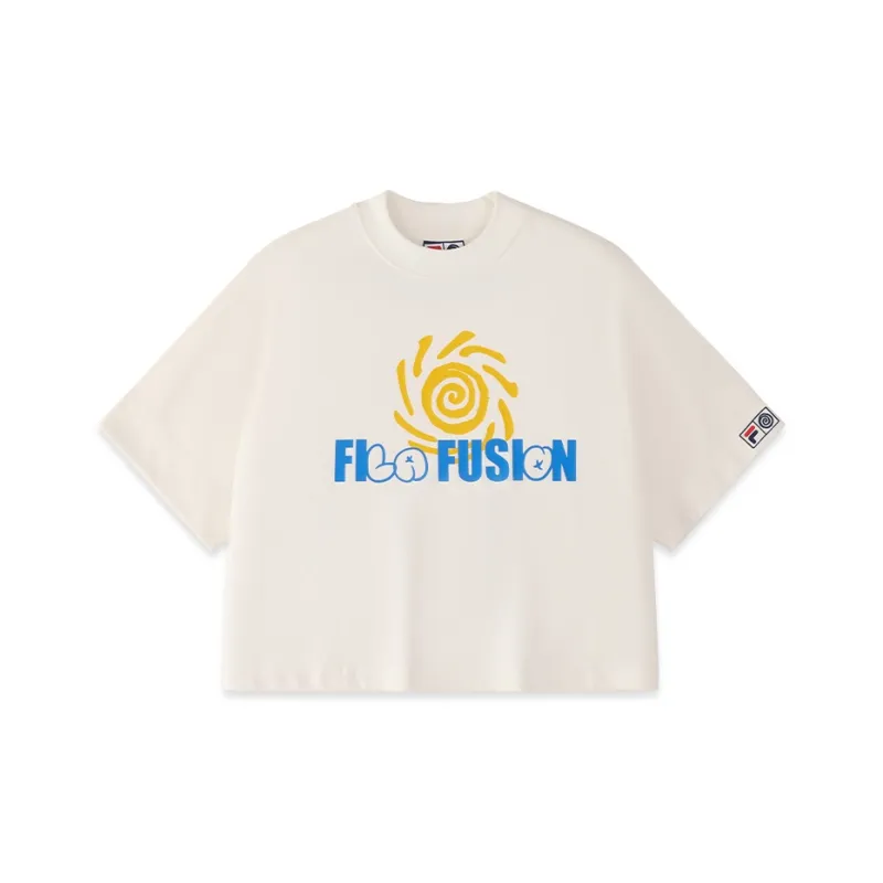 FILA FUSION Regular T Shirt Women's Cloud White WT-0