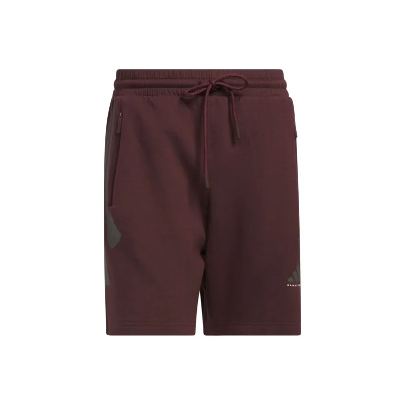 Adidas SS25 Casual Shorts Unisex Aurora Gemstone Red-0