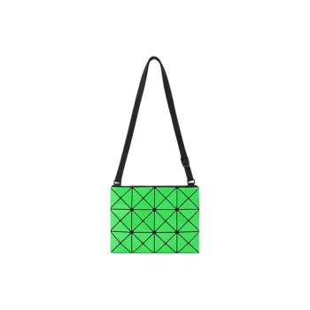 ISSEY MIYAKE Lucent Gloss Artificial Leather Shoulder Bag Crossbody Bag Regular Women's Green