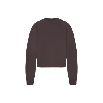 SKIMS SS24 Summer Collection FRENCH TERRY CLASSIC CREWNECK Sweatshirt Women's IRON/Iron
