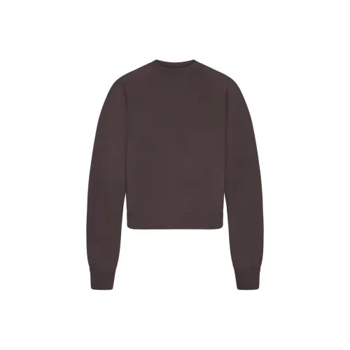 SKIMS SS24 Summer Collection FRENCH TERRY CLASSIC CREWNECK Sweatshirt Women's IRON/Iron