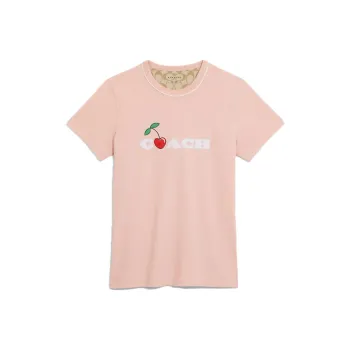 COACH SS23 Regular T Shirt Women's Pink