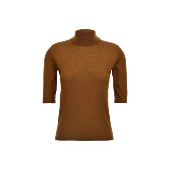 MaxMara High Neck Half Sleeved Jumper