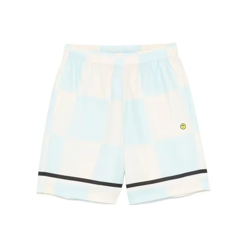abstract-print two-pocket shorts Grigio