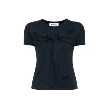 AMBUSH Oversized bow Cotton T shirt