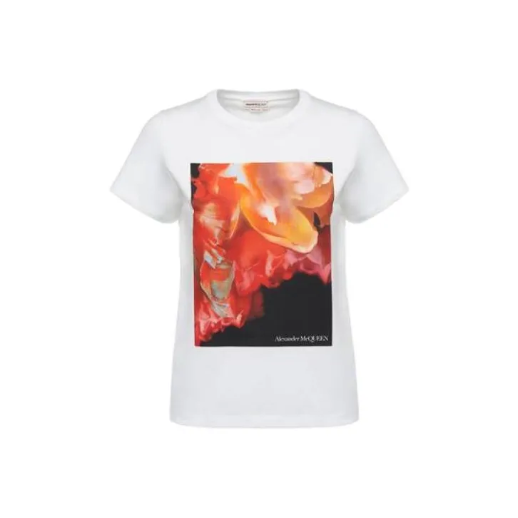 Alexander McQueen Graphic Printed Crewneck T Shirt-0